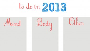 2013 to do list
