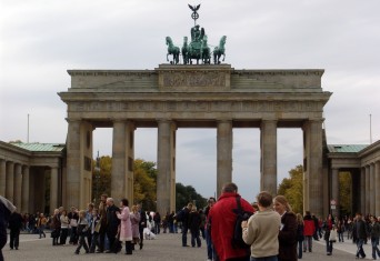 Tourists in Berlin