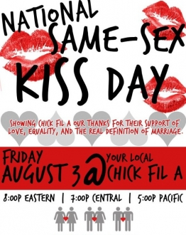 Chick-fil-A same-sex kiss day