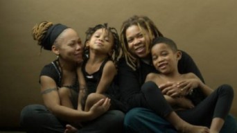 African American lesbian parents with kids
