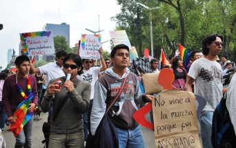 Marriage equality march in Mexico