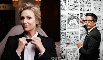 Jane Lynch and Alison Bechdel