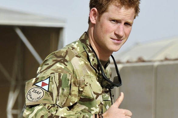 Prince Harry in military uniform