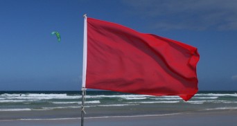 Red warning flag