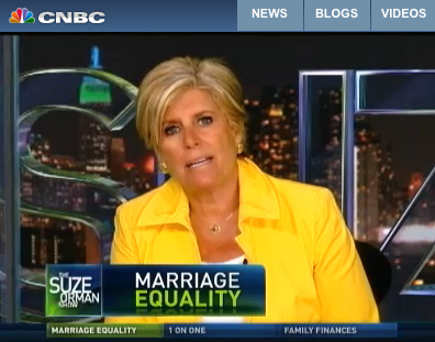 Suze Orman show to focus on marriage equality