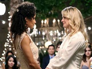 Stef and Lena of the fosters get married