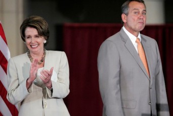 Nancy Pelosi and John Boehner