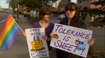 "Tolerance is sweet" signs