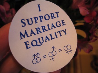 I support marriage equality button