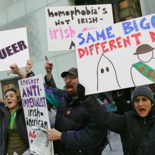 This Friday, March 17, 2006 file photo, shows members of the Irish-American LGBT community protesting in NYC. (Photo: AP/Dima Gavrysh)