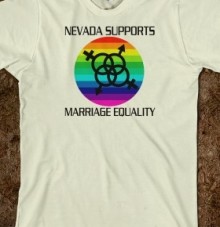 Nevada supports marriage equality t shirt