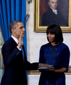 President Obama takes oath of office