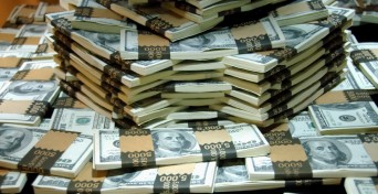 Piles of money