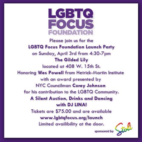 The LGBTQ Focus Foundation Launch Party