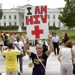 AIDS protestors outside the White House