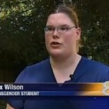 Transgender nursing student Alex Wilson