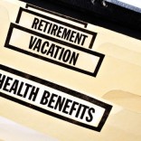 Folders with benefits labels