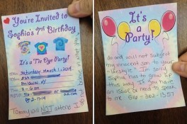 Birthday party hoax