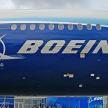 Boeing logo on airplane