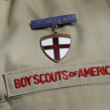 Boy Scouts of America insignia on uniform shit