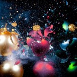 Broken Christmas tree ornaments