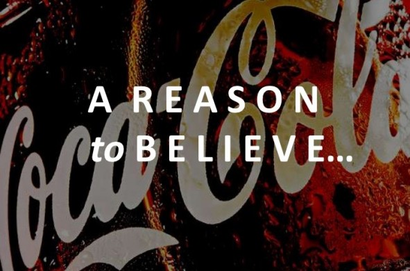Coca Cola A Reason to Believe ad logo