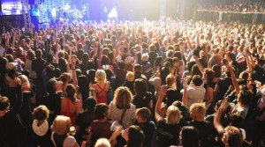 Concert crowd