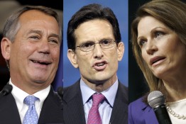 John Boehner, Michelle Bachmann and Eric Cantor
