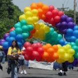 Balloons at gay pride parade