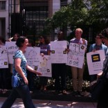 HRC stages protest at Chick-Fil-A food truck