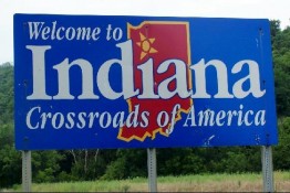 Indiana state sign