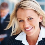 Woman dressed for job interview
