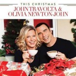John Travolta and Olivia Newton John Christmas album cover