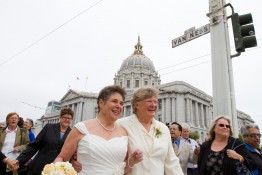 Kathy Wolfe and wife Barbara Verhage