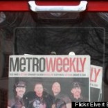 Metro Weekly magazine distribution box