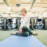 Older woman working out