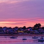 Sunset over Provincetown MA