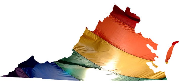 Virginia rainbow flag