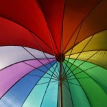 Rainbow umbrella