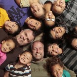 Roger and Steve Ham with kids