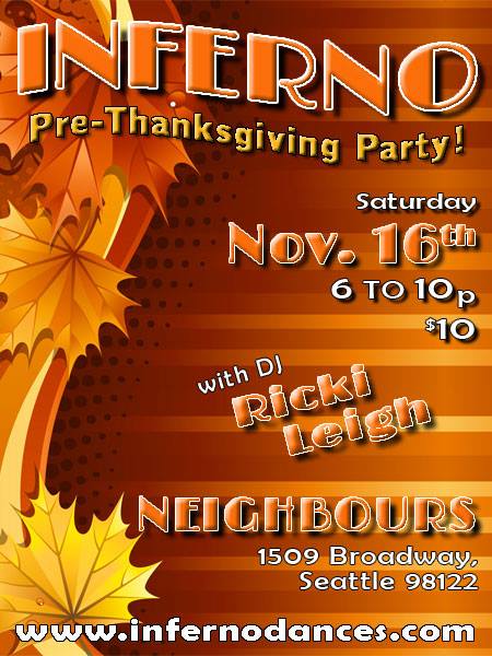 Seattle INFERNO Pre-Thanksgiving Party
