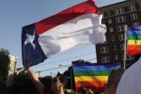 Texas flag and pride flags