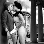 Sexy butch femme kiss