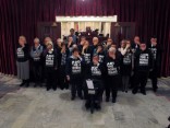 Protestors blocking the main entrance to Idaho's State Senate chamber on Monday, February 3. (Photo: John Miller/AP)