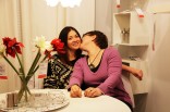 Nina and Gulia at the LGBT kiss-in protest at Ikea in Brooklyn, NY (Photo: Alexander Kargaltsev)