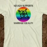 Nevada supports marriage equality t shirt