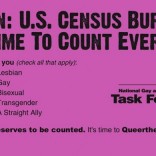 Queer the Census sticker