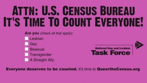 Queer the Census sticker