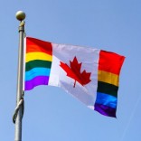 rainbow Canadian flag