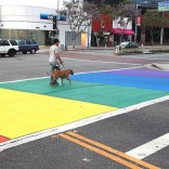 Raimbow Crosswalk in West Hollywood
